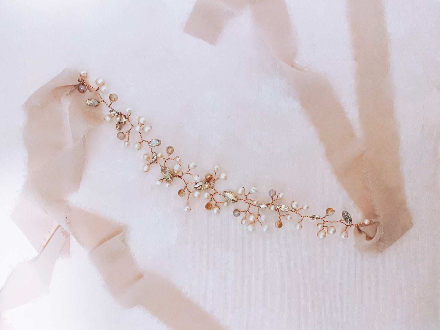 Rose Gold Bridal Sash