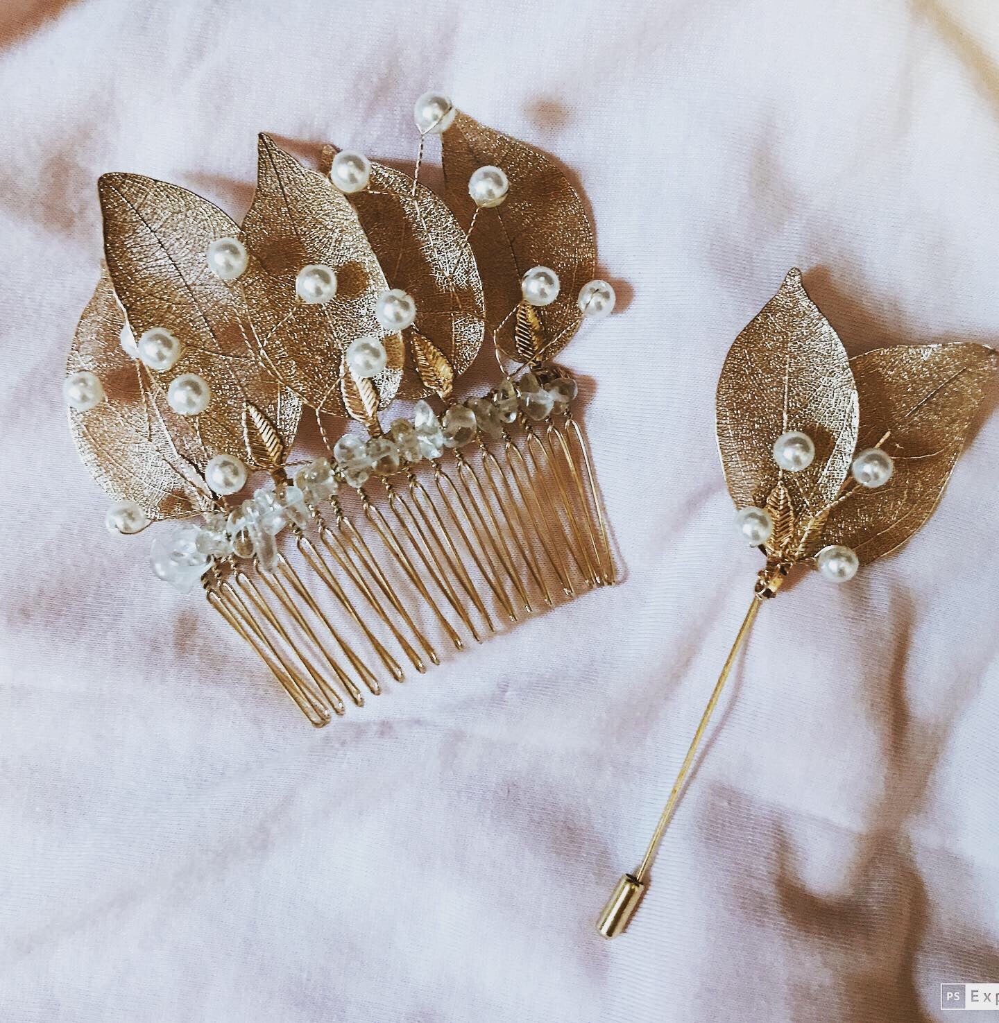 Golden Leaves Boutonnière