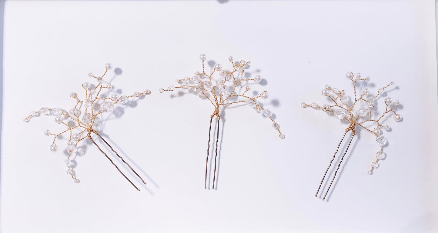 3 Custom Hair Pins