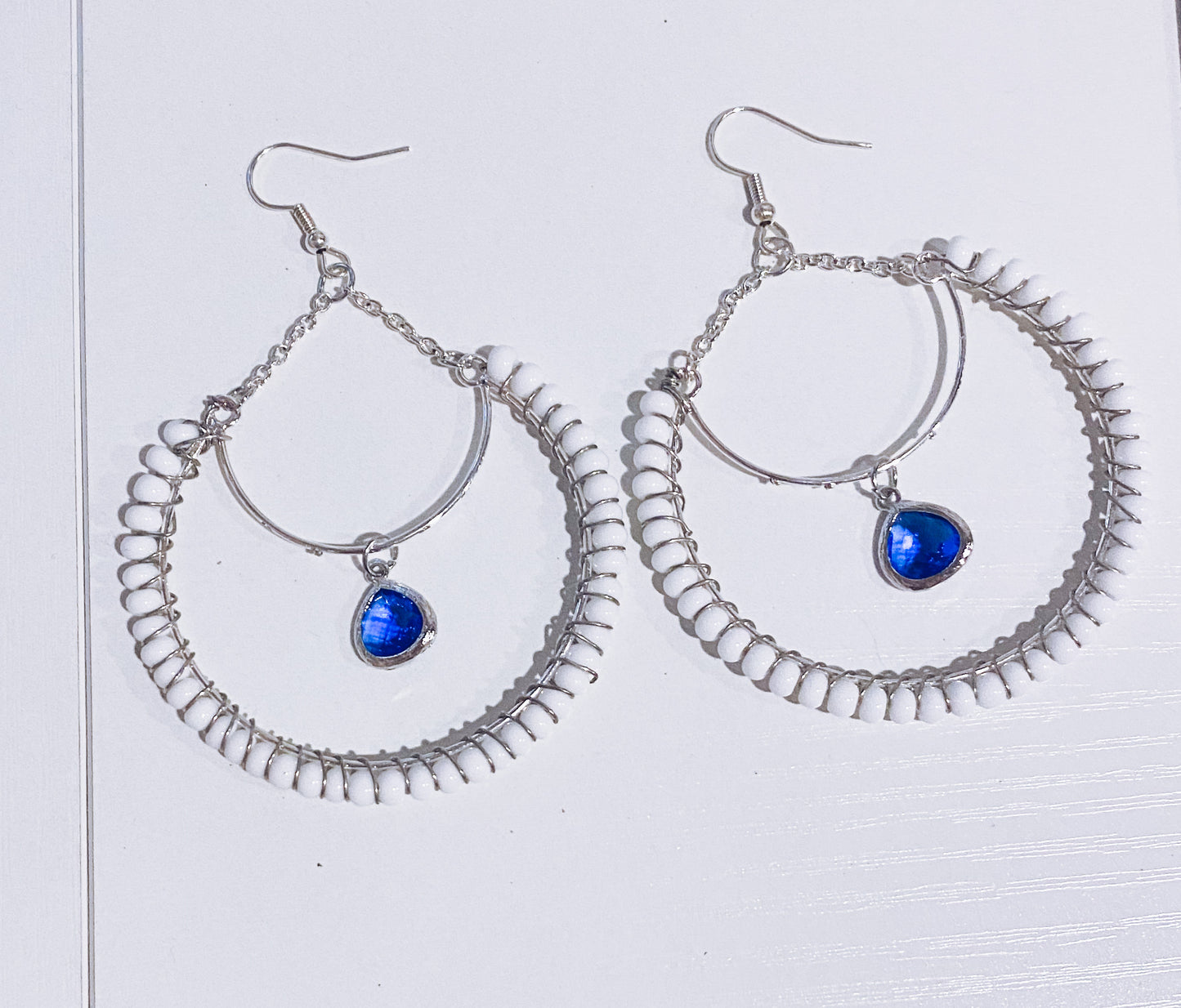 Something Blue Hoop Earring
