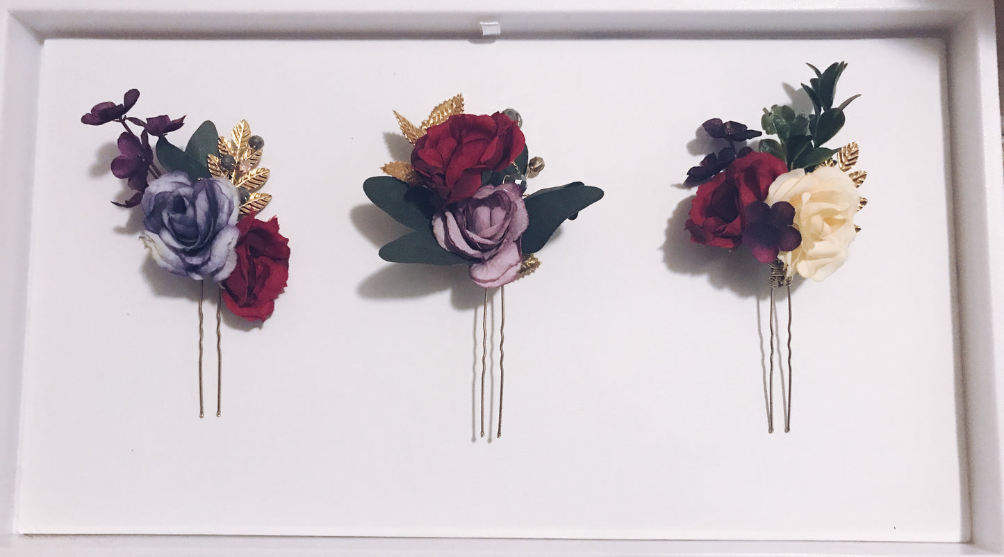 3 Custom Hair Pins