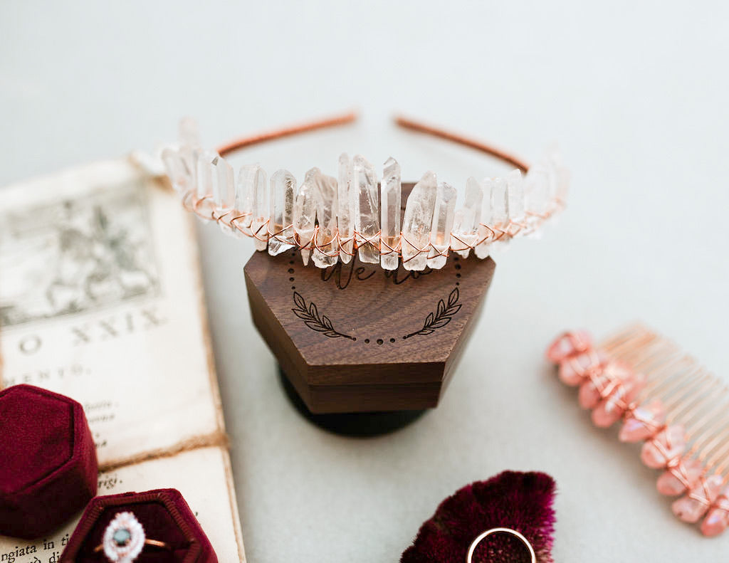 Rose Gold Quartz Tiara