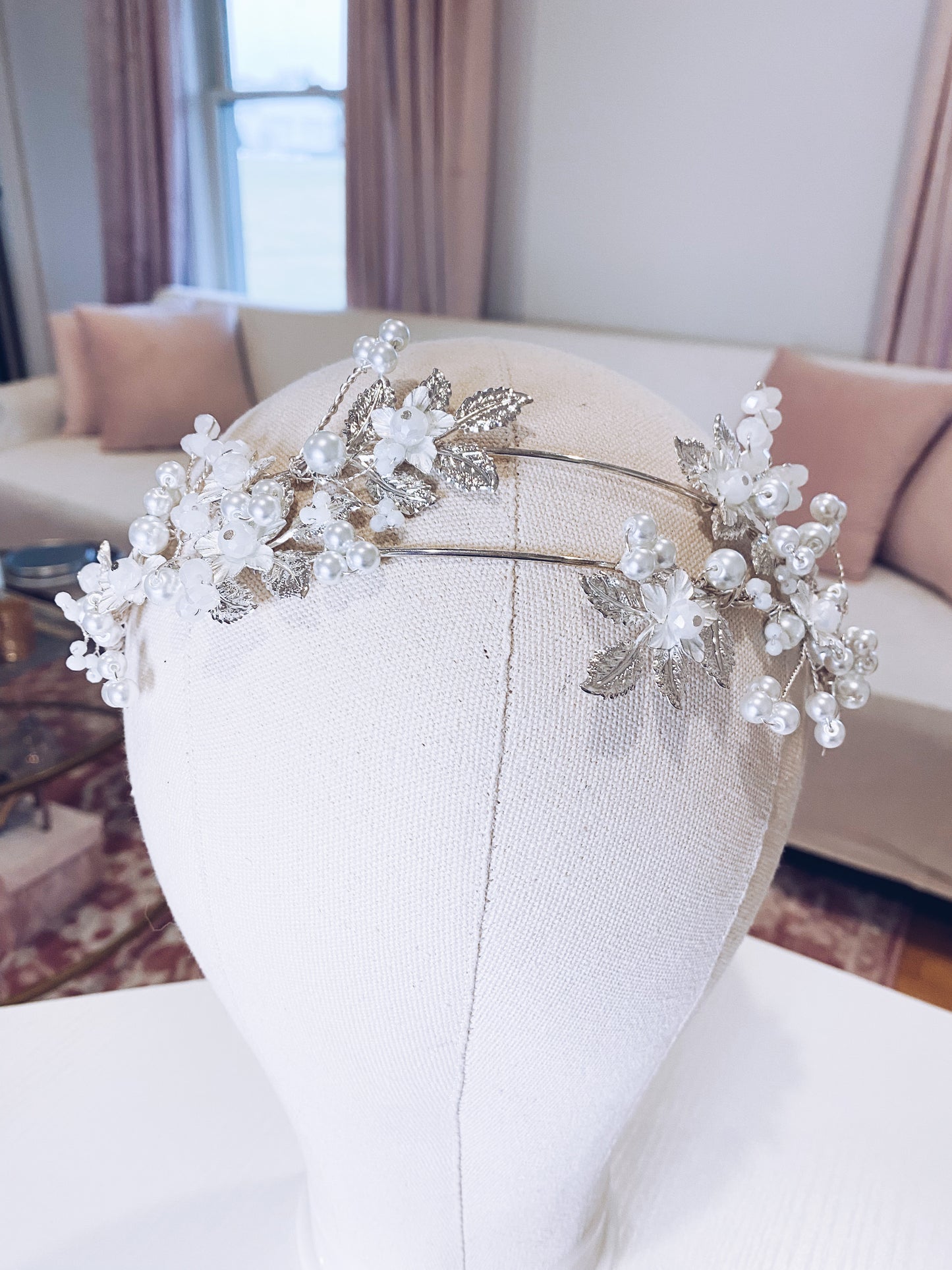 Winter Floral Double Headband