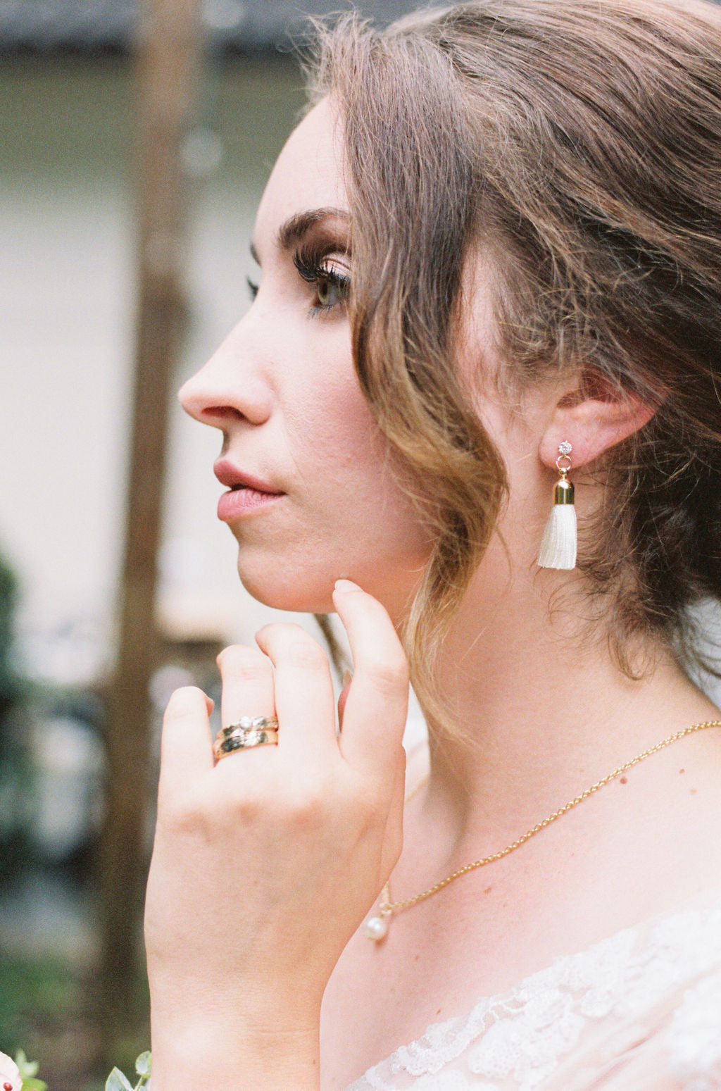 Gold Fringe Earrings