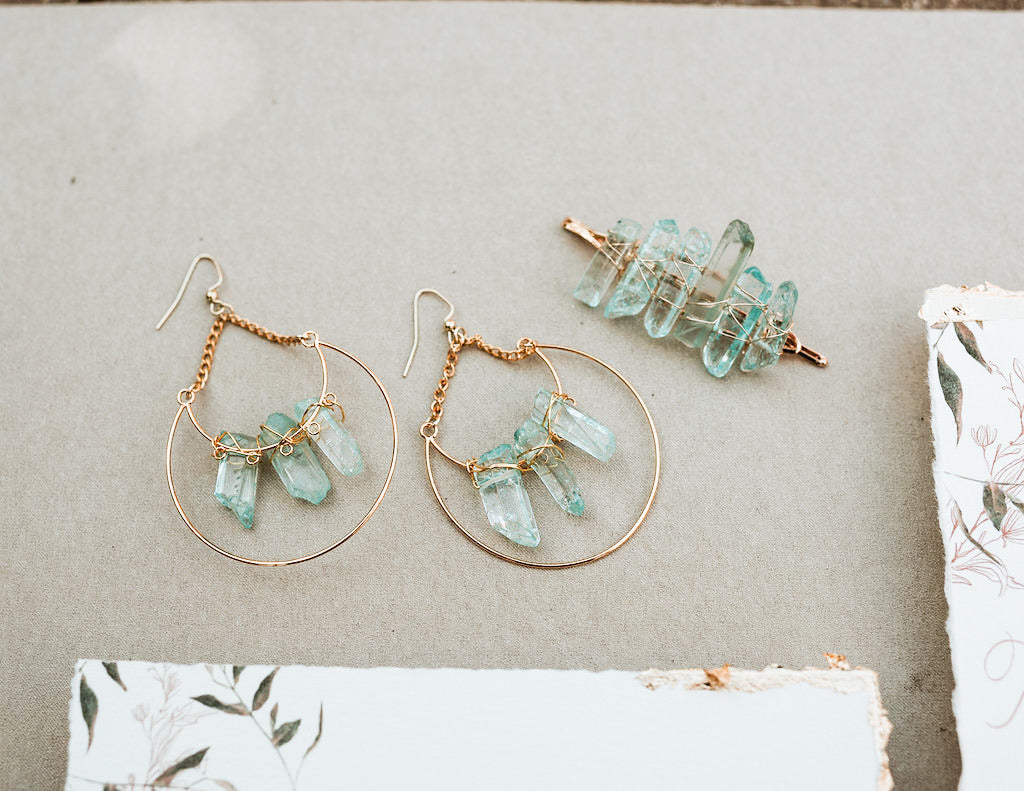 Blue Quartz Earrings