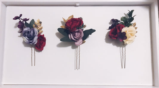 Floral Trio Hair Pins