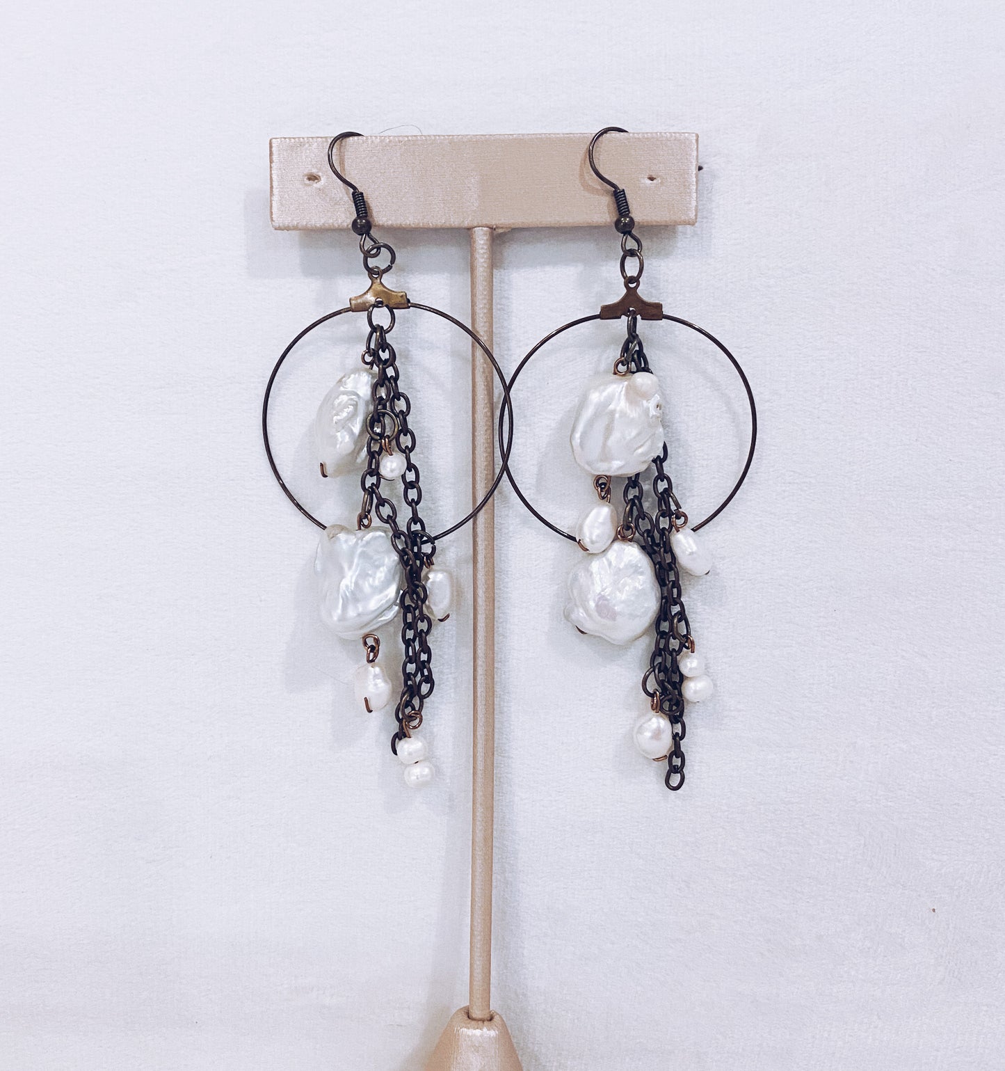 Bronze Pearl Earrings